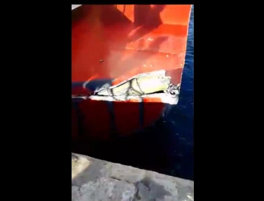 Σύγκρουση πλοίου σε προβλήτα στην Ηγουμενίτσα (βίντεο)